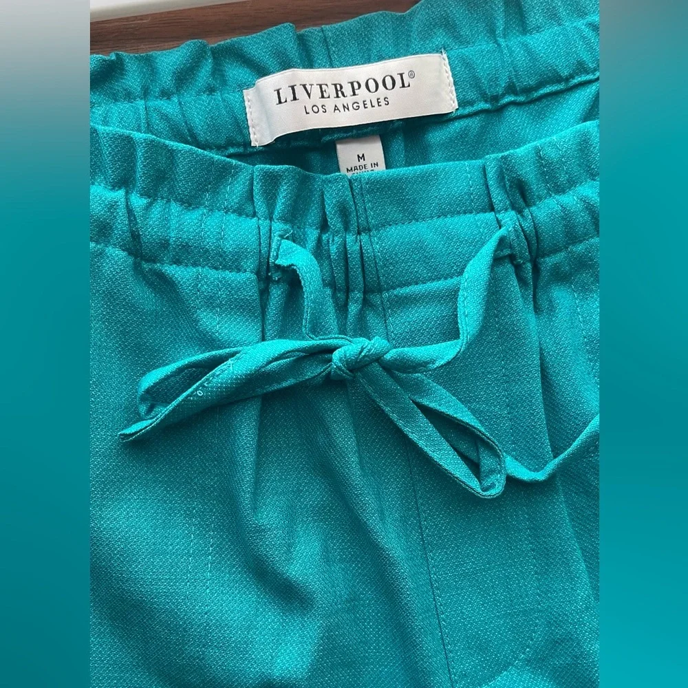 Liverpool Women's Teal Shorts- “Lake Blue” Comfy dressy/casual Shorts, size Med - Picture 16 of 16